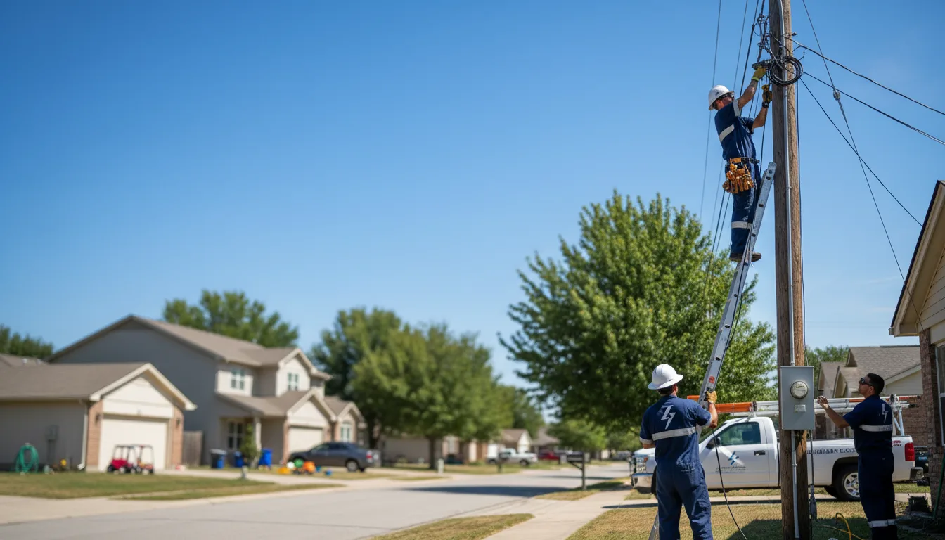 Residential electrician providing installation services in Ludlow, MO
